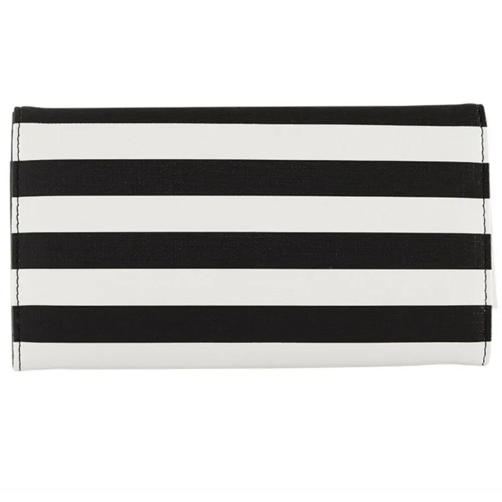 Kut From The Kloth Pristine Wallet -Black and White Stripes